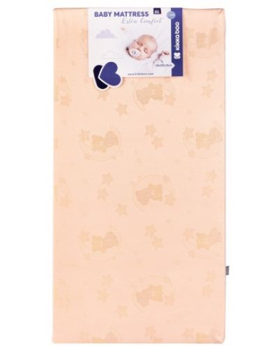 Бебешки матрак KikkaBoo - Extra Comfort, 60 x 120 x 12 cm, Bear Pink - 1