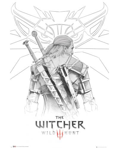 Макси плакат GB eye Games: The Witcher - Geralt Sketch - 1