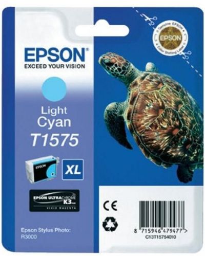 Мастилница Epson - T1575, за Epson Stylus Photo R3000, light cyan - 1