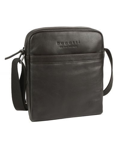 Мъжка кожена чанта през рамо Bugatti Corso – Small, кафява - 1