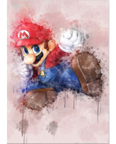 Метален постер Displate Games: Super Mario - Mario