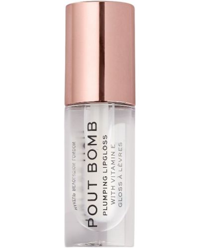 Makeup Revolution Pout Bomb Гланц за обем Glaze Clear, 4.6 ml - 1