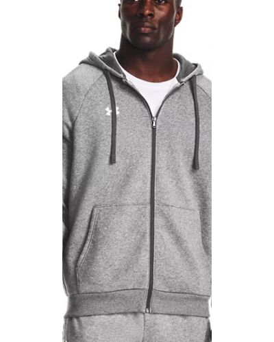 Мъжки суитшърт Under Armour - UA Rival Fleece FZ, сив - 3