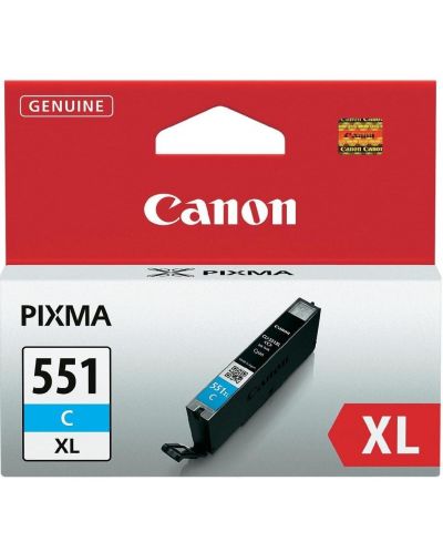 Мастилена касета Canon - CLI-551XL C, за PIXMA IP 7250, Cyan