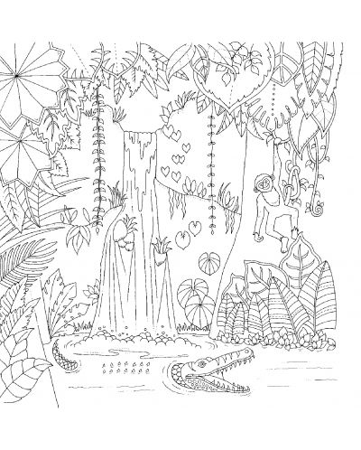 Магична джунгла: Приключение с цветове и багри (Рисувателна книга) - 3