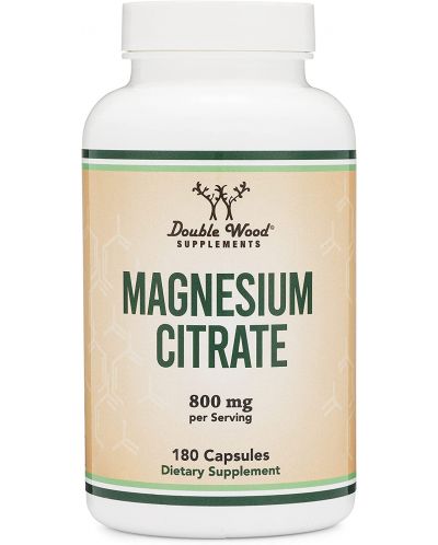 Magnesium Citrate, 180 капсули, Double Wood - 1