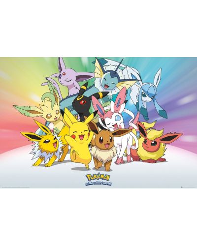 Макси плакат GB eye Animation: Pokemon - Eevee & Pikachu - 1