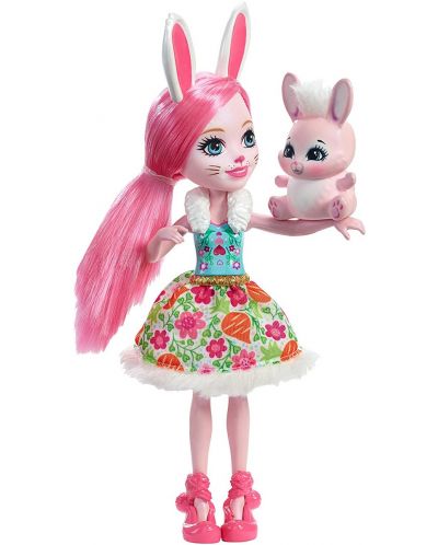 Кукличка и животинче Enchantimals от Mattel – Брии Бъни със зайчето Туист - 3