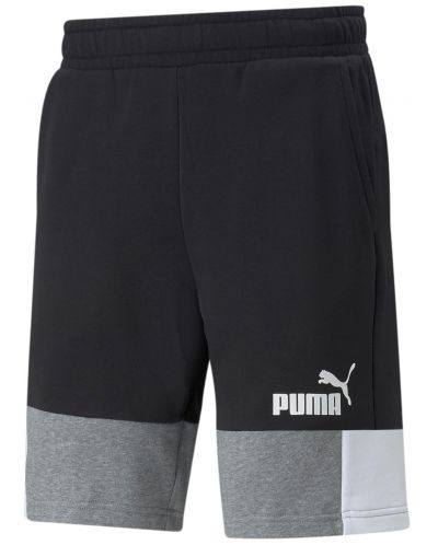 Мъжки къси панталони Puma - Essentials+ Block 10" , черни - 1