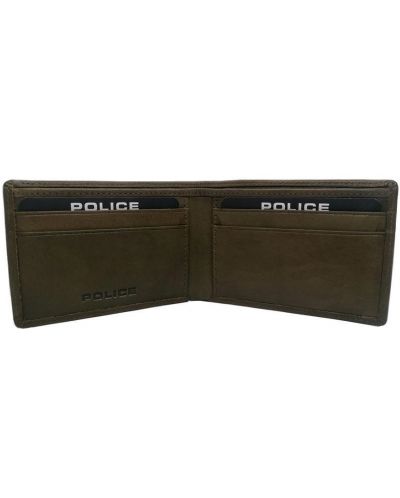 Мъжки портфейл Police - Spike, цвят каки - 2