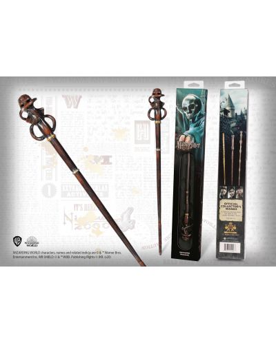 Магическа пръчка The Noble Collection Movies: Harry Potter - Death Eater Swirl, 38 cm - 3