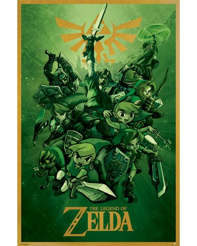 Макси плакат Pyramid - The Legend Of Zelda (Link) - 1