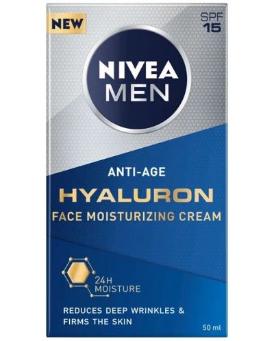 Nivea Men Мъжки крем за лице Active Age Hyaluron, 50 ml - 2