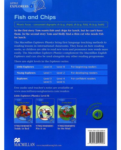 Macmillan Explorers Phonics: Fish and Chips (ниво Little Explorer's B) - 2