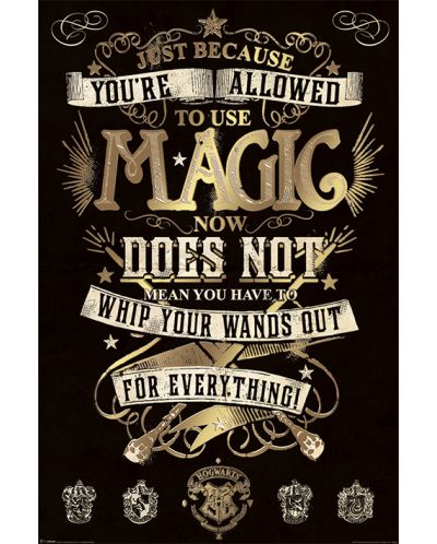 Макси плакат Pyramid - Harry Potter (Magic) - 1