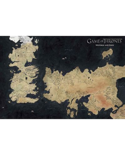 Макси плакат GB eye Television: Game of Thrones - Westeros Map - 1