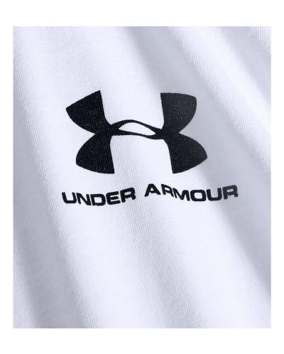 Мъжка блуза Under Armour - UA Sportstyle Left Chest Logo, бяла - 5