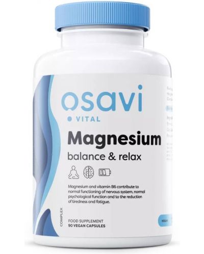 Magnesium Balance & Relax, 90 капсули, Osavi - 1