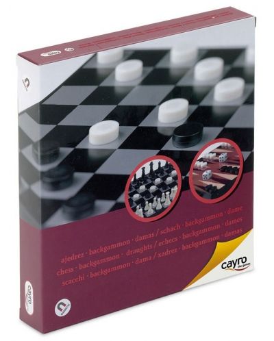 Магнитна игра Cayro - Шах, табла и дама - 1
