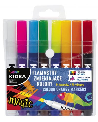 Mагически флумастери Kidea - 8 цвята - 1