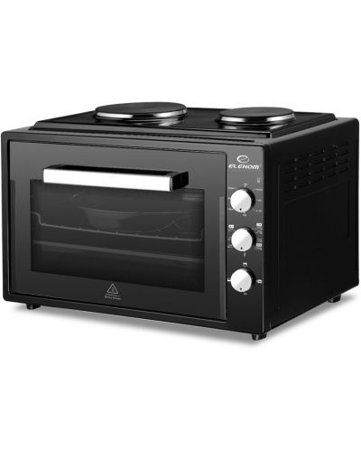 Малка готварска печка Elekom - EK 7005 OV, 1500W, 60 l, черна - 1