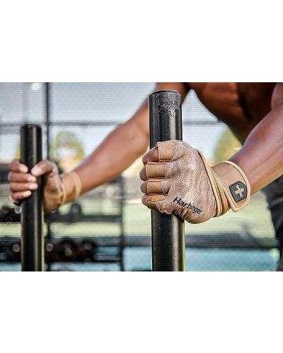 Мъжки ръкавици Harbinger - Pro Wrist Wraps 2.0, с накитници , кафяви - 3