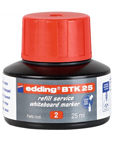 Мастило за маркери Edding BTK 25 - Червен, 25 ml - 1