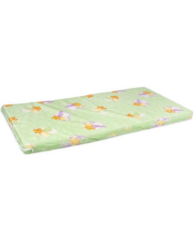 Бебешки матрак с пяна Lorelli - Classic, 60 х 120 cm, зелен/херувимчета