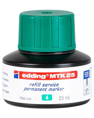 Мастило за маркери Edding MTK 25 - Зелен, 25 ml - 1