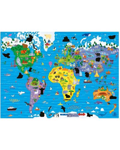 Магически пъзел Galt - Карта на света, 50 части - 3
