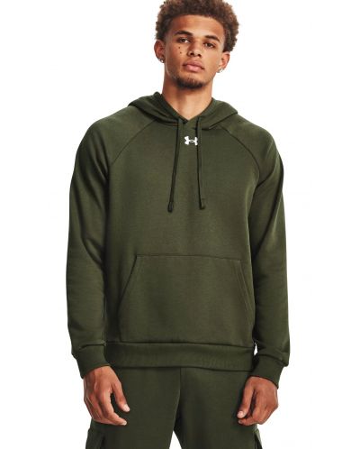 Мъжки суитшърт Under Armour - Rival Fleece, зелен - 3