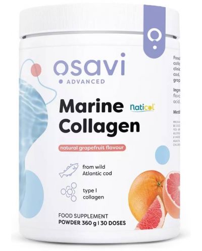 Marine Collagen, грейпфрут, 360 g, Osavi - 1