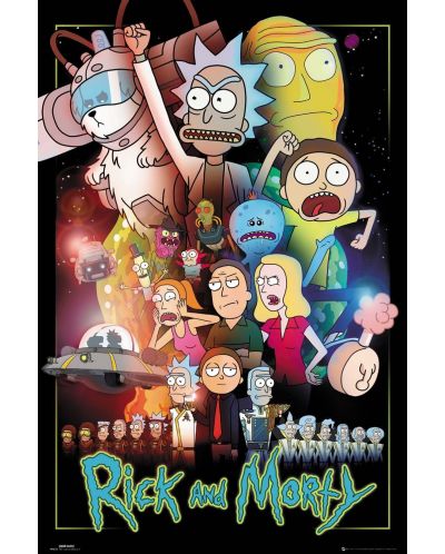 Макси плакат GB Eye Animation: Rick & Morty - Wars - 1