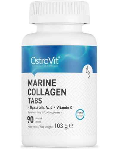 Marine Collagen, 90 таблетки, OstroVit - 1