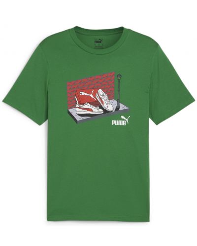 Мъжка тениска Puma - Graphics Sneaker Box Tee , зелена - 1