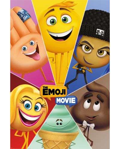Макси плакат Pyramid - The Emoji Movie (Star Characters)