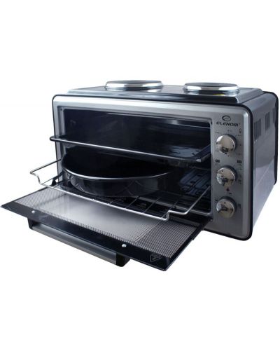 Малка готварска печка Elekom - EK 2005 OV, 1500W, 45 l, черна/сива - 3
