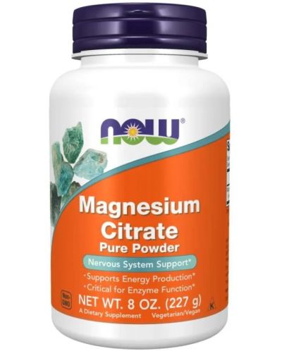 Magnesium Citrate Pure Powder, 227 g, Now - 1