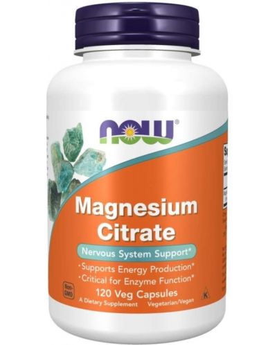 Magnesium Citrate, 120 капсули, Now - 1