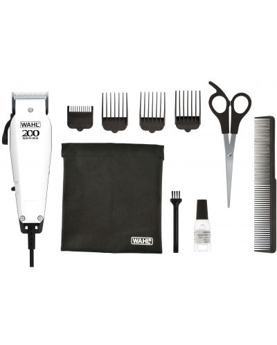 Машинка за подстригване Wahl - Home Pro 200, 1-13 mm, сребриста - 3