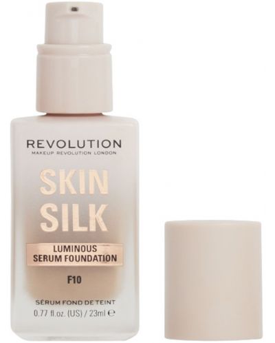 Makeup Revolution Фон дьо тен-серум Skin Silk, F10, 23 ml - 1