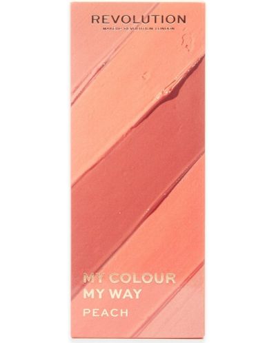 Makeup Revolution Комплект течни червила My Colour My Way, Peach, 4 броя - 3