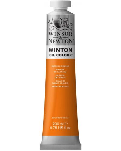 Маслена боя Winsor & Newton Winton - Кадмиева оранжева, 200 ml - 1