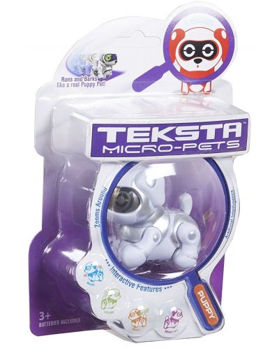 Интерактивна играчка Manley TEKSTA Micro Pets - Робот, Куче - 4