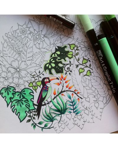 Магична джунгла: Приключение с цветове и багри (Рисувателна книга) - 8