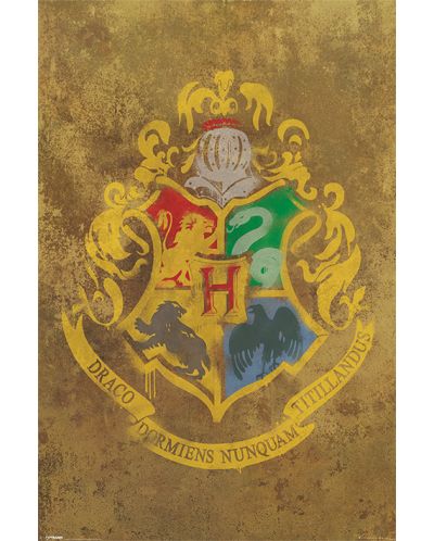 Макси плакат Pyramid - Harry Potter (Hogwarts Crest) - 1