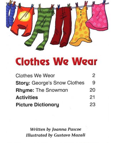 Macmillan Children's Readers: Clothes We wear (ниво level 1) - 3