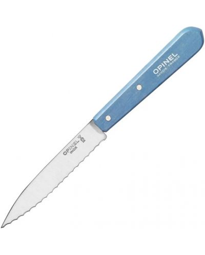 Малък кухненски нож Opinel - Serrated №113, син - 1
