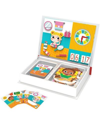 Магнитна книга Tooky toy - Научи да познаваш часовника и времето - 3