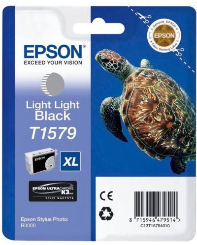 Мастилница Epson - T1579, за Epson Stylus Photo R3000, light light black - 1